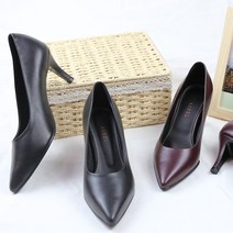 아르벨 성수동 발편한 스텔레토 고급천연가죽 펌프스 직장여성구두 7cm