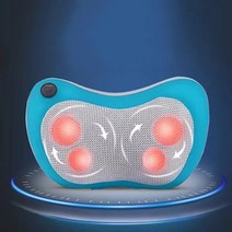 스마트 회전식 목 어깨 안마기 차량용 가정용 등 허리 다리 발 휴대용 안마기, 블루