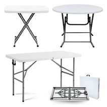야외 접이식 테이블 1200 1500 1800 코스트코 라이프타임 행사 테이블 캠핑 간이 테이블 브로몰딩 폴딩 화이트 높이조절 책상 가벼운, 1800 접이식 테이블