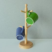 쿡차미 원목 머그컵 걸이, 3개