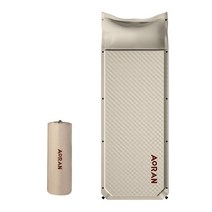 자동 팽창식 매트리스 슬리핑 매트 캠핑 습기 방지 매트 야외 캠핑 공기 침대 텐트 바닥 매트, 1인용 -갈색