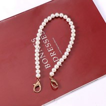 32 / 40 / 100cm 모조 진주 구슬 손잡이 짧은 긴 핸드백 지갑 교체 가방 어깨 끈 벨트가있는 숄더 스트랩 벨트