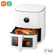에어프라이어 Xiaomi-Mijia 스마트 에어 프라이어 프로 4L 핫 오븐 쿠커 붙지 않는 코팅 24H 지능형 예약, 한개옵션0