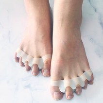 실리콘 발가락 링 교정기 보조기 효과 바른자세 보호대 패드, 1세트