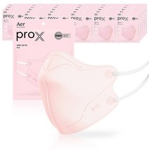 아에르 Pro X (프로엑스) 컬러마스크 방진마스크 2급, 30매, 핑크