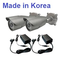 불법 쓰레기 무단투기 감시용 올인원 실외 야외 국산 CCTV 적외선 카메라 2세트