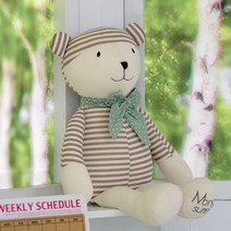 몽슈레 [국내 1위] 오가닉 애착인형, 베베브라운(선물박스 미포함), 60cm