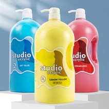 30색 대용량 아크릴 물감 2000ml 아크릴 물감 세트, 2L, 라이트 그레이