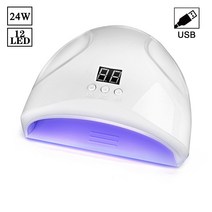 UV램프 젤네일램프 젤램프 전문가용젤네일램프 UV LED 램프 손톱 건조기 매니큐어 네일 터치 스위치 모션, 06 Mini 24W White USB
