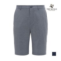 인디안 TREMOLO 체크 패턴 스트레치 하프 팬츠_TRNDSVY5271