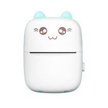 포켓 프린터 무선 열 스티커 프린터 사진을 인쇄하십시오, 파란색