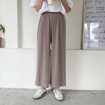 [네쥬] 여성 봄 여름 밴딩 와이드 편한 데일리 찰랑 팬츠