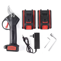 전지가위 전정 나무 전지 자동 고지 다목적 가위 충전식 worx 배터리 용 무선 secateur pruner bonsai 커터 분기 정원 전동 공구, 배터리 2개