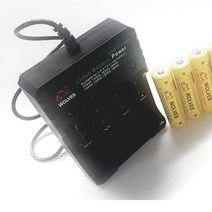 차징샵유통 18650 26650 배터리 4구건전지 리튬이온 USB충전기 LED표시기능 WOL-4CR, 1개