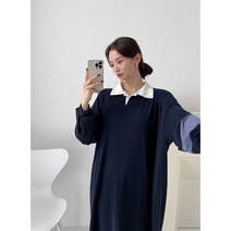 바비 오버핏 카라롱원피스 GRT51 빅사이즈