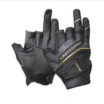 낚시 장갑 남성용 가죽 미끄럼 방지 3/5 반 손가락 장갑 야외 스포츠 캠핑 하이킹 사이클링 내마모성 신제품, L, WHITE Thanks