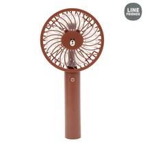 [라인프렌즈] 브라운 3단풍속 거치겸용 휴대형선풍기 AIR-LF-HF1B