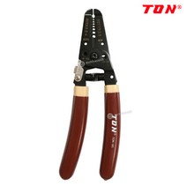 TON 스트립퍼 TON185 (0.6~2.6mm) 10-22AWG 3in1 압착 절단 스트리퍼 와이어스트리퍼 압착플라이어, 1개