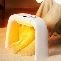 발난로 원룸 미니히터 책상밑 다리 난로 전기 온풍기, 화이트 + 핑크