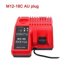 밀워키 호환 충전기 M1218C N12 리튬 이온 배터리 12 V 14.4V 18V C1418C 48111815/1828/1840 M18 M14 시리즈, CHINA, M12-18C AU, M12-18C AU