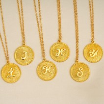 제이로사 24k 이니셜 코인 순금 목걸이 3.75g