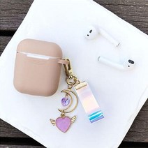 아트박스/링가 문 N 하트 키링 - 에어팟키링, 홀로그램버젼/화이트