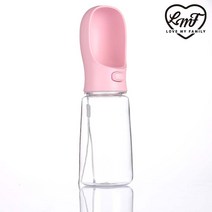 로마팸 파스텔 강아지물병 원터치 강아지 애견 휴대용 물통 텀블러, 원터치 강아지 물병550ml, 핑크