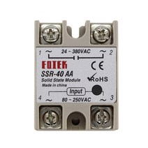 솔리드 스테이트 릴레이 모듈 80-250v 입력 ac 24-380v ac 출력, 협력사, ssr-40aa