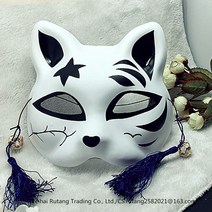 가면 아이디어 el발광 마스크 더우인동일제품 여우 남녀 아기고양이 무도회 비보잉, T02-발광타입 고양이 P+포함태슬 그리고 종