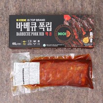 케이쿡 [케이쿡] 매콤바베큐 폭립 400g × 6팩, 단일옵션