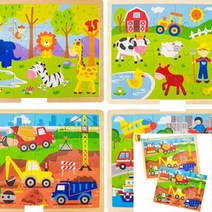 24피스 퍼즐 중장비 돌아기선물 영유아퍼즐 6개월장난감 돌장난감 14개월장난감 어린이퍼즐 4개월아기장난감 18개월아기장 17개월아기장난감