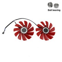 80 MM FDC10U12S9C 0.45amp 4 핀 쿨러 팬 교체 XFX RX 560D 570 Vega 그래픽 비디오 카드 냉각, 02 Ball FAN