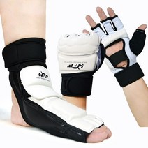 태권도보호구 장비태권도 보호 산다 훈련 핸드 가드 및 밴켓 경기 장비 발 WTF 킥복싱, 06 foot protector XS
