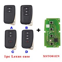 스마트키 원격시동 자동차 Xhorse XSTO01EN XM38 스마트 키 근접 원격 도요타 렉서스 업데이트 버전 VVDI XM 셸 8A 4D 4A 칩, [02] A, [04] 1pc shell with pcb, 1개