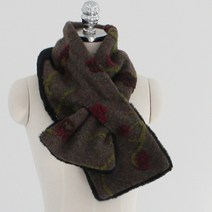 지오마켓 도톰한 겨울 중년 여성 플라워 목도리 포근한 넥워머 엄마 머플러