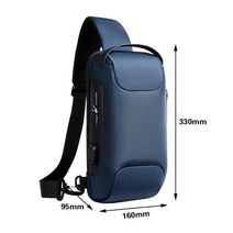 도난방지가방 소매치기방지 방검 가방 크로스백 남자용 다기능 도난 방지 USB 숄더 백 크로스 바디 여행 슬링 체스트 메신저 팩