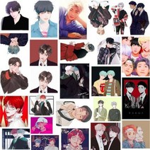 방탄포카 방탄굿즈 BTS 뷔 55장 굿즈 방탄소년단 포토카드 40장+케이스 진 100장+사진첩, 02