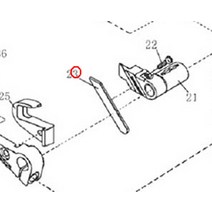 컴퓨터 자수 미싱 ZOJE ZJ-C2500 고정 칼 1009752 산업 재봉틀 예비 부품, 한개옵션0
