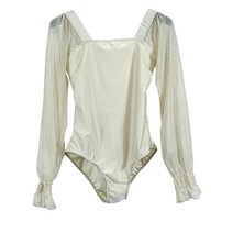 여성용 타이즈 발레 슈트 성인 바디 댄스 연습복 아트 테스트 베이스 트레이닝 체육관복, [05] Apricot (polyester)