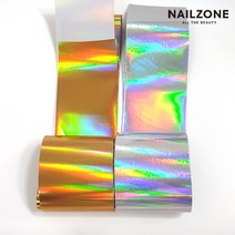 홀로그램 메탈 골드&실버 네일필름, 홀로그램 실버