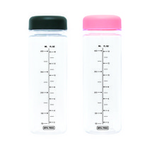 어썸 마이보틀 일반캡 트라이탄 내열 눈금 용량 보틀 500ml 2P, 화이트, 레드