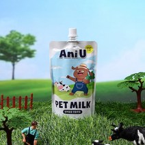 애니유 강아지 두유 펫밀크 새끼강아지우유 개우유 반려견음료 180ml x 10입, 영양 시리얼 애니팝 100g