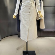 시슬리 NC09 단추 포인트 언발 스커트 SASK16141