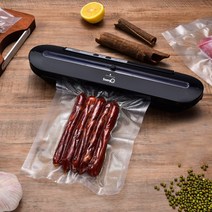 가정용진공포장기 자동 식품 씰링 포장 기계 홈 식품 가방 식품, 블랙-2pcs-20cm, 220v