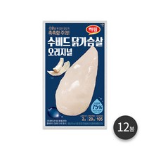 하림 수비드닭가슴살 오리지널 100g 12봉, 단품