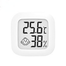 mini lcd 디지털 온도계 습도계 실내 방 전자 온도 습도 측정기 센서 게이지 weather station for home, 하얀