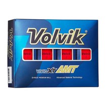 볼빅 골프공 Volvik Vivid XT AMT Golf Balls, One Size, red