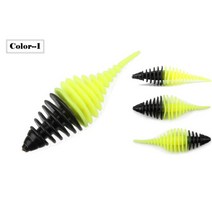 베이스트랩로즈 우드 다목적 부드러운 플라스틱 배스 낚시 미끼 5.3cm 1.6g 늑골이 있는 바디 인공 생물 1, 09 Color I