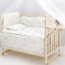 벨라 원목 아기침대 + 코코넛 매트리스 베어프렌즈(범퍼)