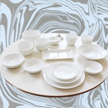 한국도자기 쿠잉 프리미엄 화이트 본차이나 홈세트 윤스테이 그릇 식기 세트 모음, 면기